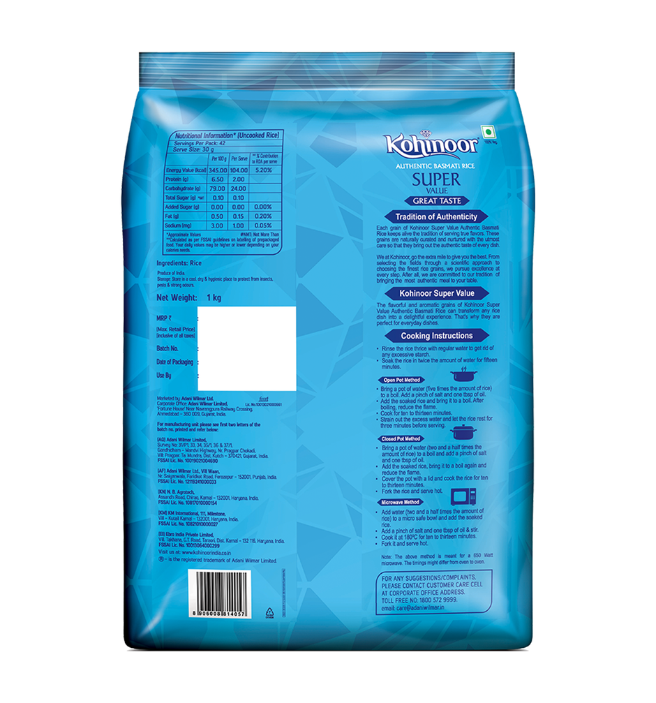 Kohinoor Super Value Basmati Rice