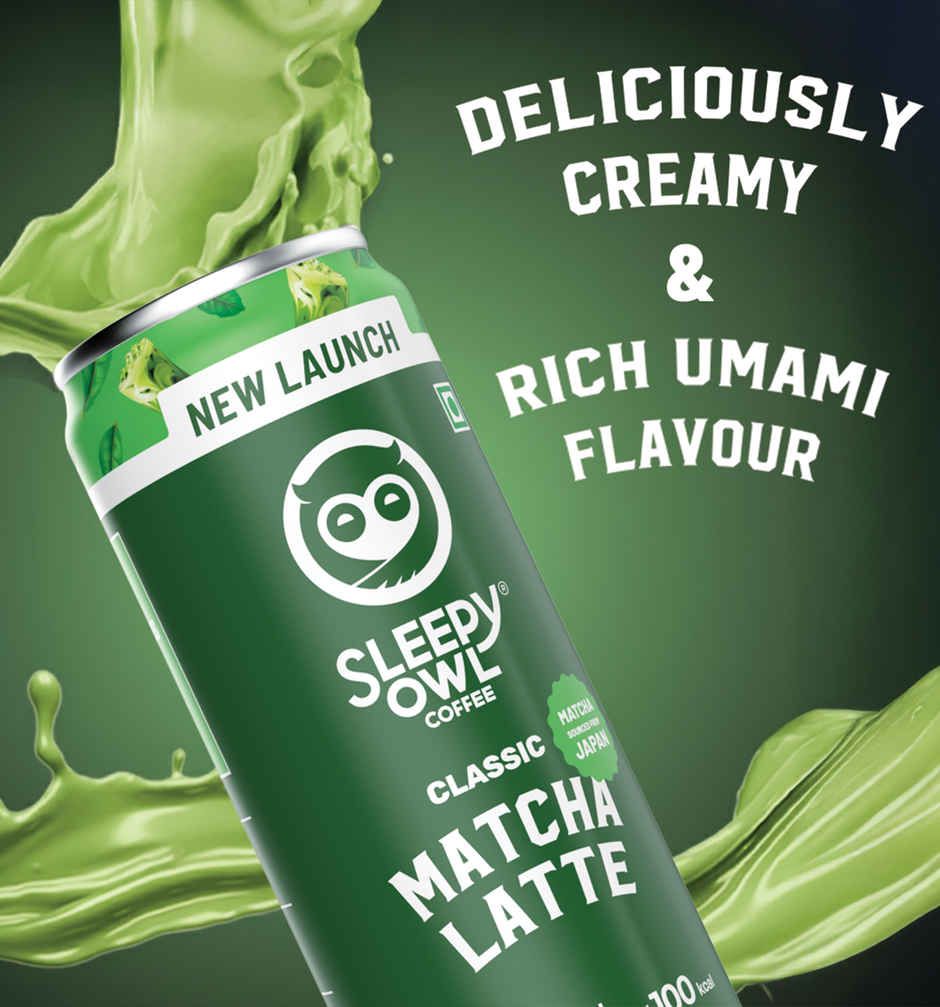 Sleepy Owl Classic Matcha Latte Can | Ready to Drink Authentic Japanese Matcha Tea