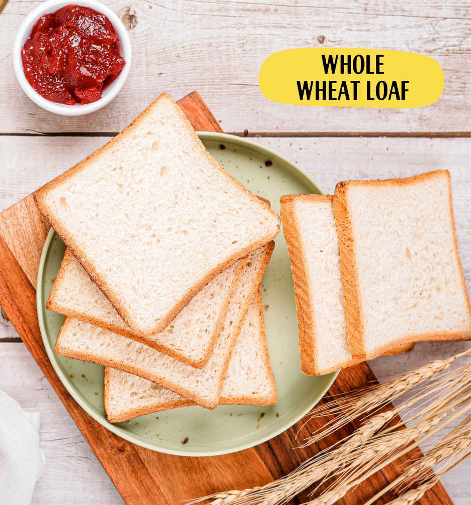 The Baker's Dozen Pure Whole Wheat Bread Zero Maida | No Palm Oil No Preservative