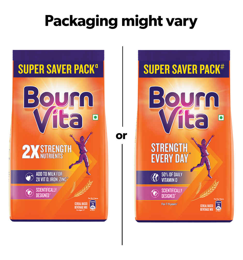 Bournvita Chocolate Nutrition Drink Pouch with Bagpack