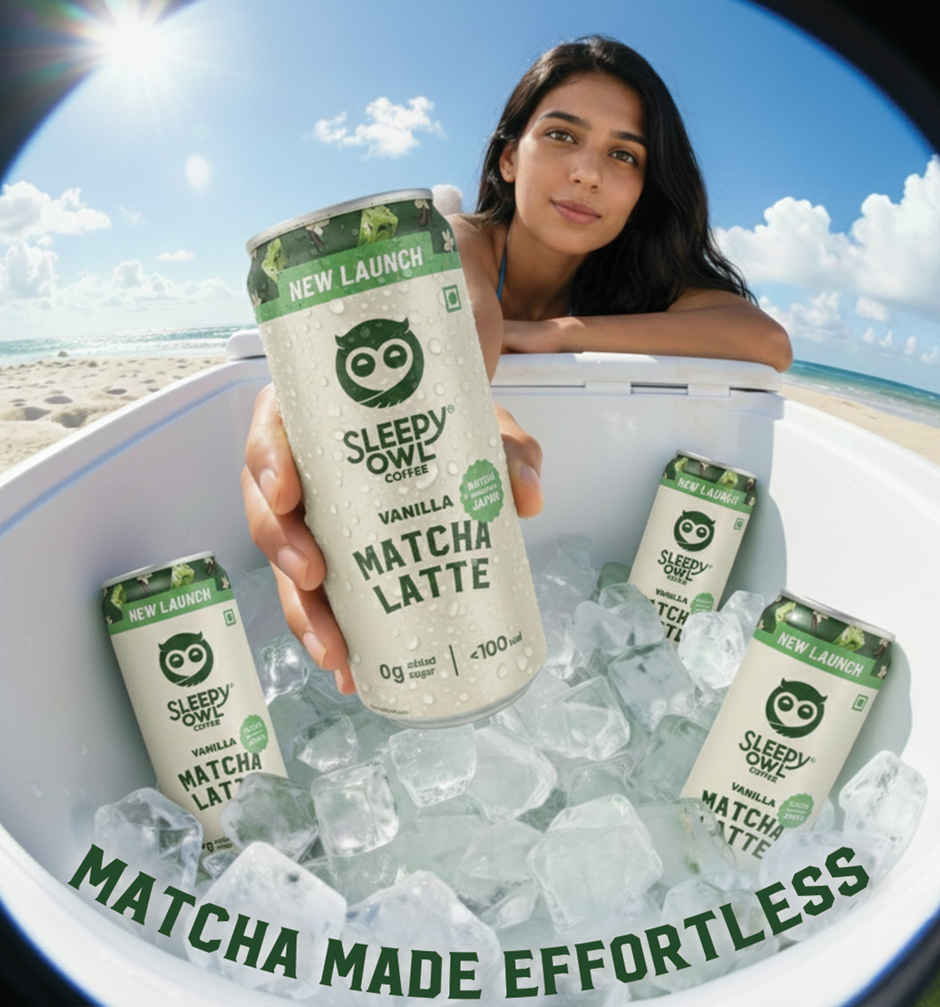Sleepy Owl Vanilla Matcha Latte Can | Ready to Drink Authentic Japanese Matcha Tea