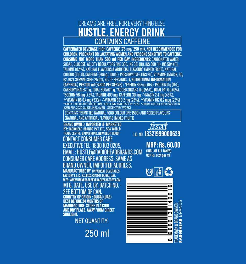 Jimmy's Cocktails Imported Hustle Energy Drink Combo
