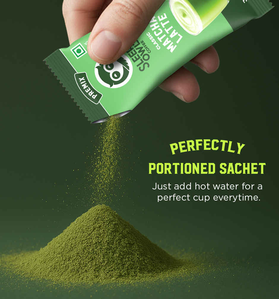 Sleepy Owl Classic Matcha Tea Premix Sachet Authentic Japanese Matcha Latte