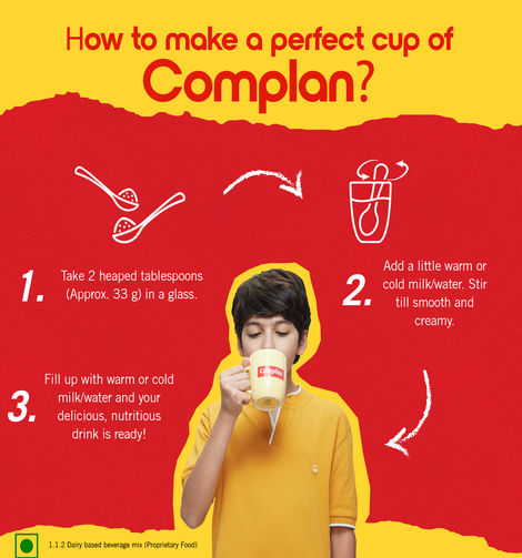 Complan Creamy Classic Flavour Drink Mix | For 5+ years Kids