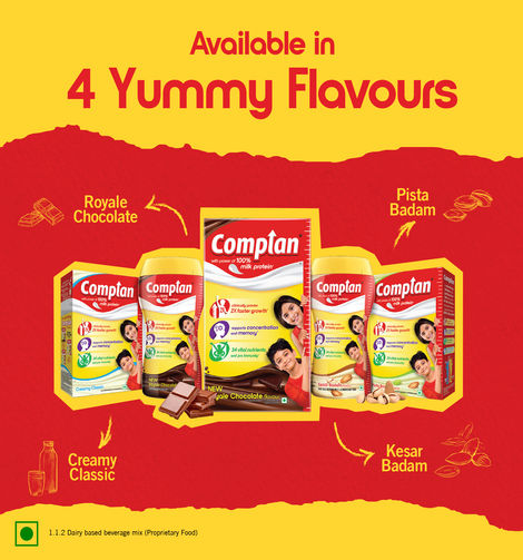 Complan Creamy Classic Flavour Drink Mix | For 5+ years Kids
