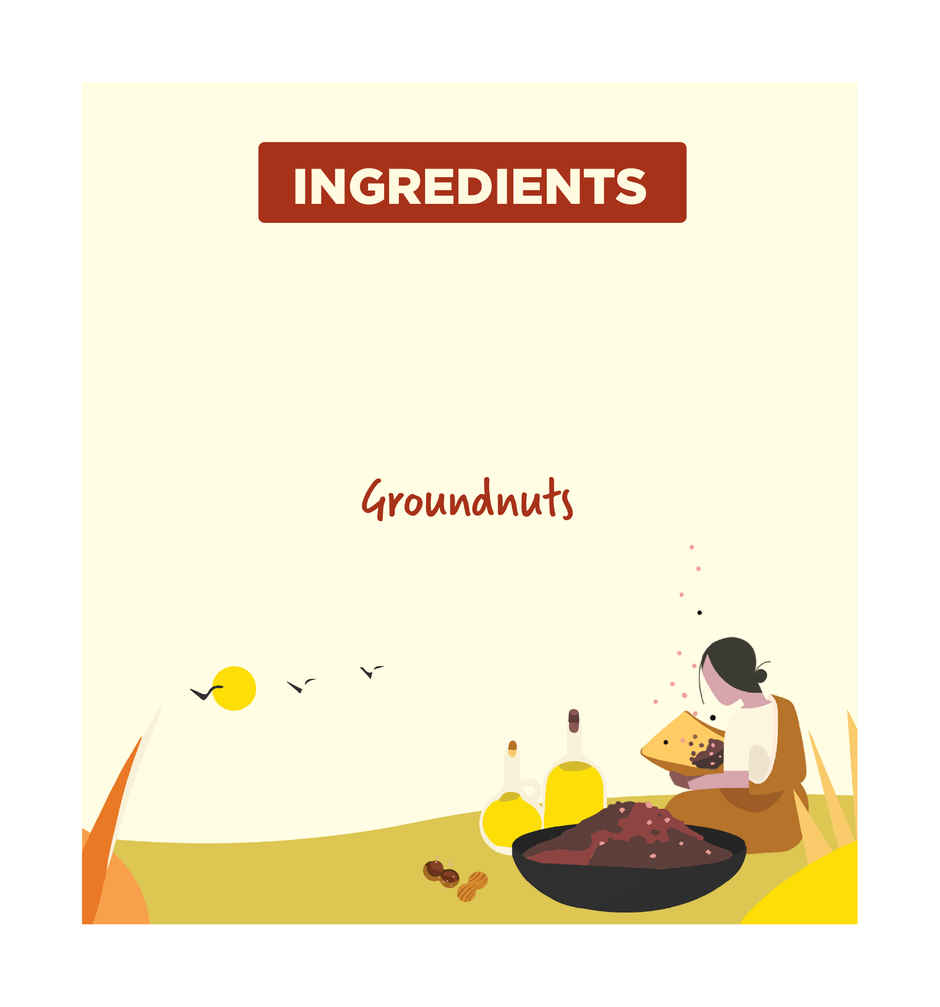 Two Brothers Groundnut (Peanut) Wood Pressed Oil Single-filtered | Plastic Bottle