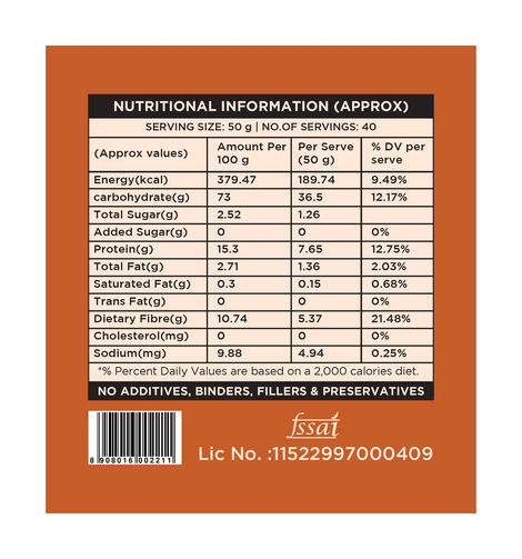 Two Brothers Khapli | Emmer Long Wheat Atta, Stoneground 5 Kg