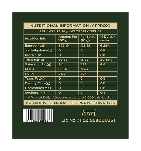 Two Brothers Groundnut (Peanut) Wood Pressed Oil Single-filtered | Tin Can