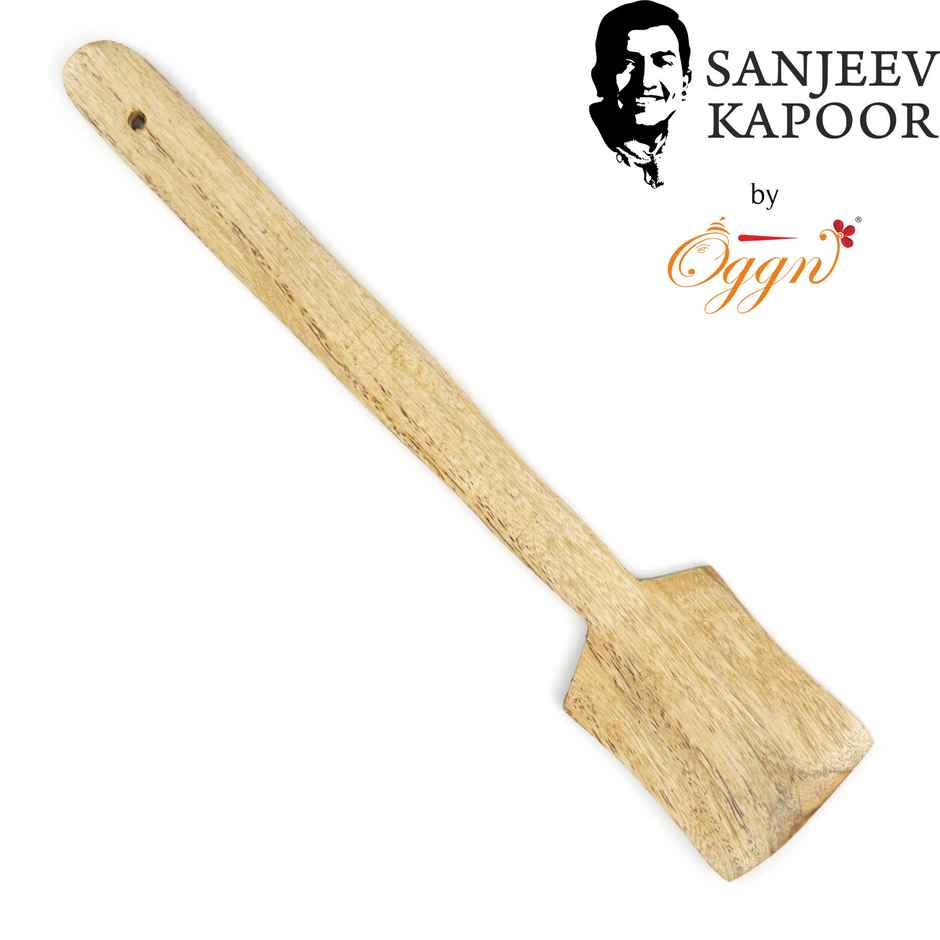 Sanjeev Kapoor by OGGN Wooden Spetula Tavetha Spoon Set | Serving Spoon Set of 3