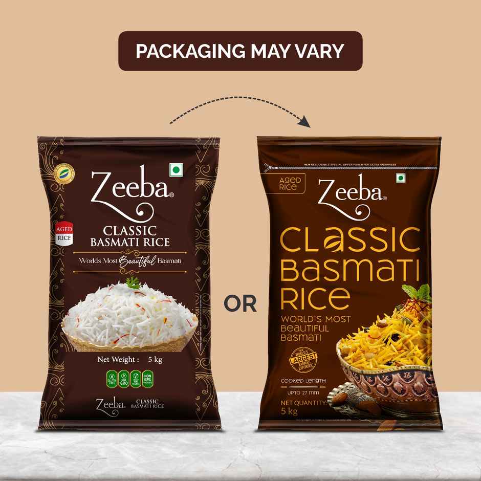 Zeeba Classic Aged Basmati Rice Extra Long Rice
