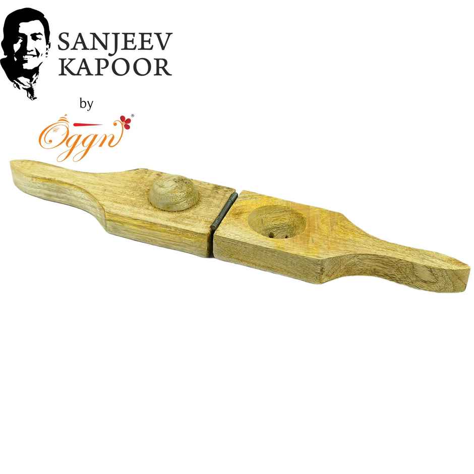 Sanjeev Kapoor by OGGN Wooden Lemon Squeezer - 7x3 Inch
