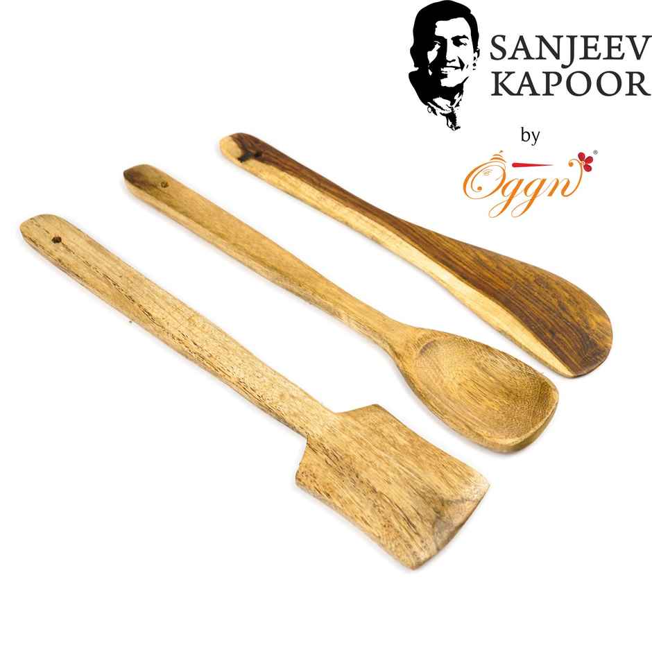 Sanjeev Kapoor by OGGN Wooden Spatula Set