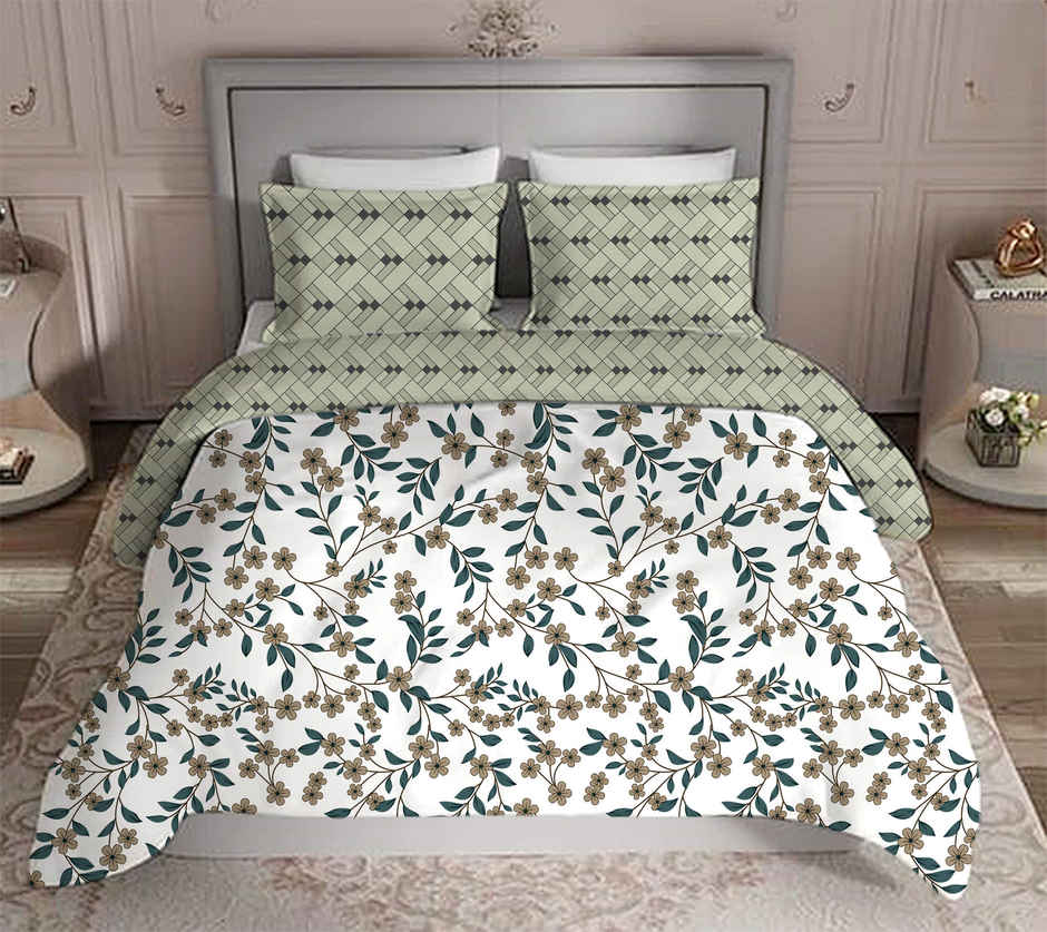Elegant Weavers Vilnius Double Bedsheet With 2 Pillow Covers