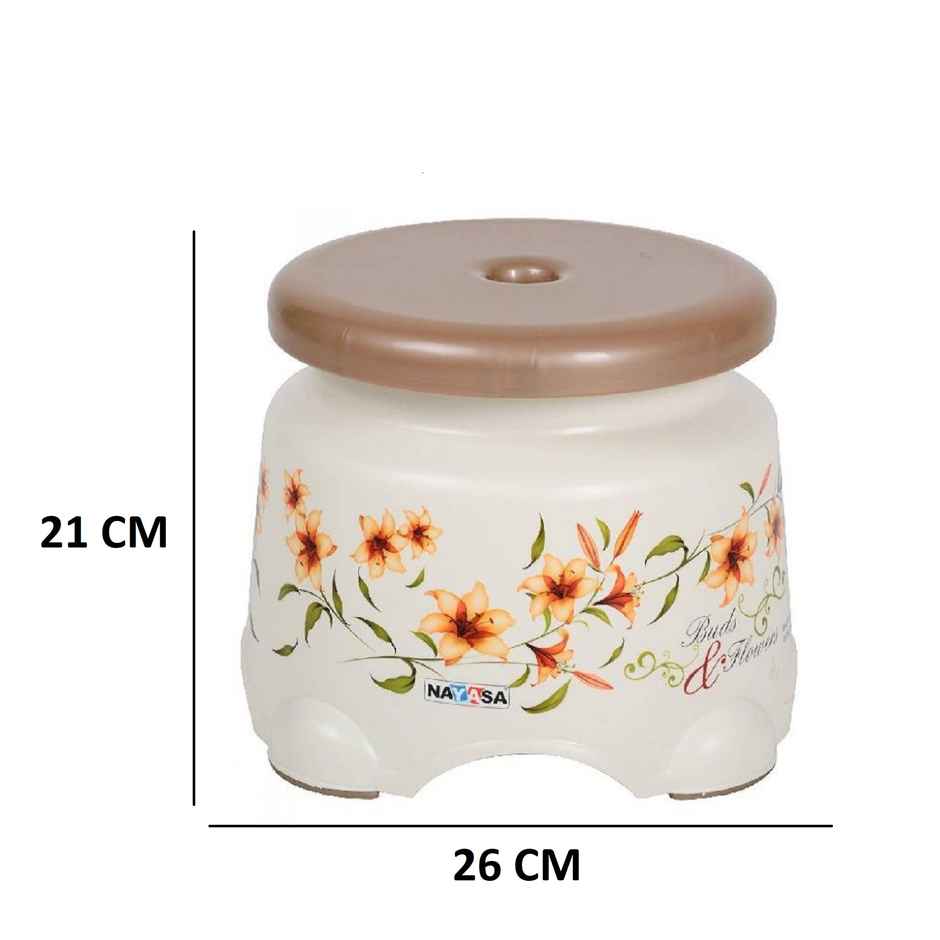 Nayasa Stool Dlx - Brown