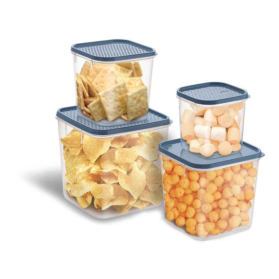 All Time Polka Storage Container Set Of 4, (6800 ml) (4 Pc Set) (Colour May Vary)