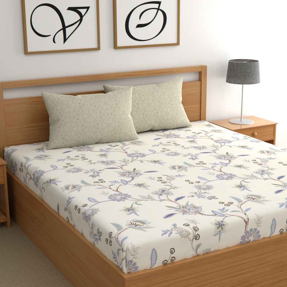 CHHAVI INDIA King Size Bedsheet With 2 Pillow Covers | Design Kb1601