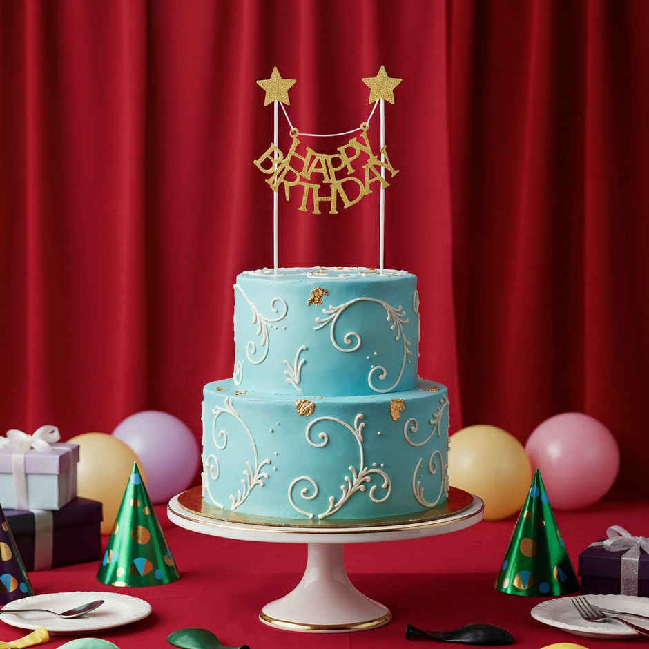 Happy Birthday Cake Topper | Cake Decor Accessory | Propcon