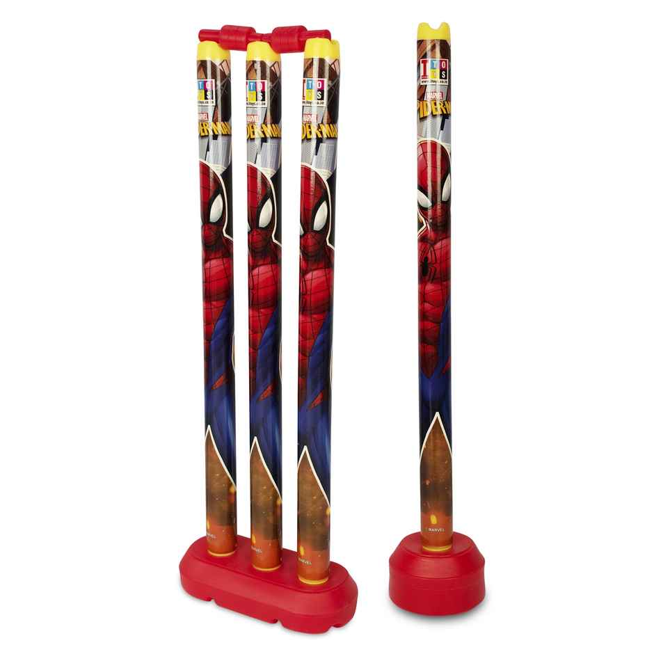 Itoys T20 Cricket Blast 4 Wickets With Bat No 4- Spiderman (Colour May Vary)