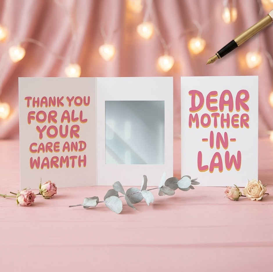 Mirror Dear Mother-in-Law Greeting Card | Mad Over Print