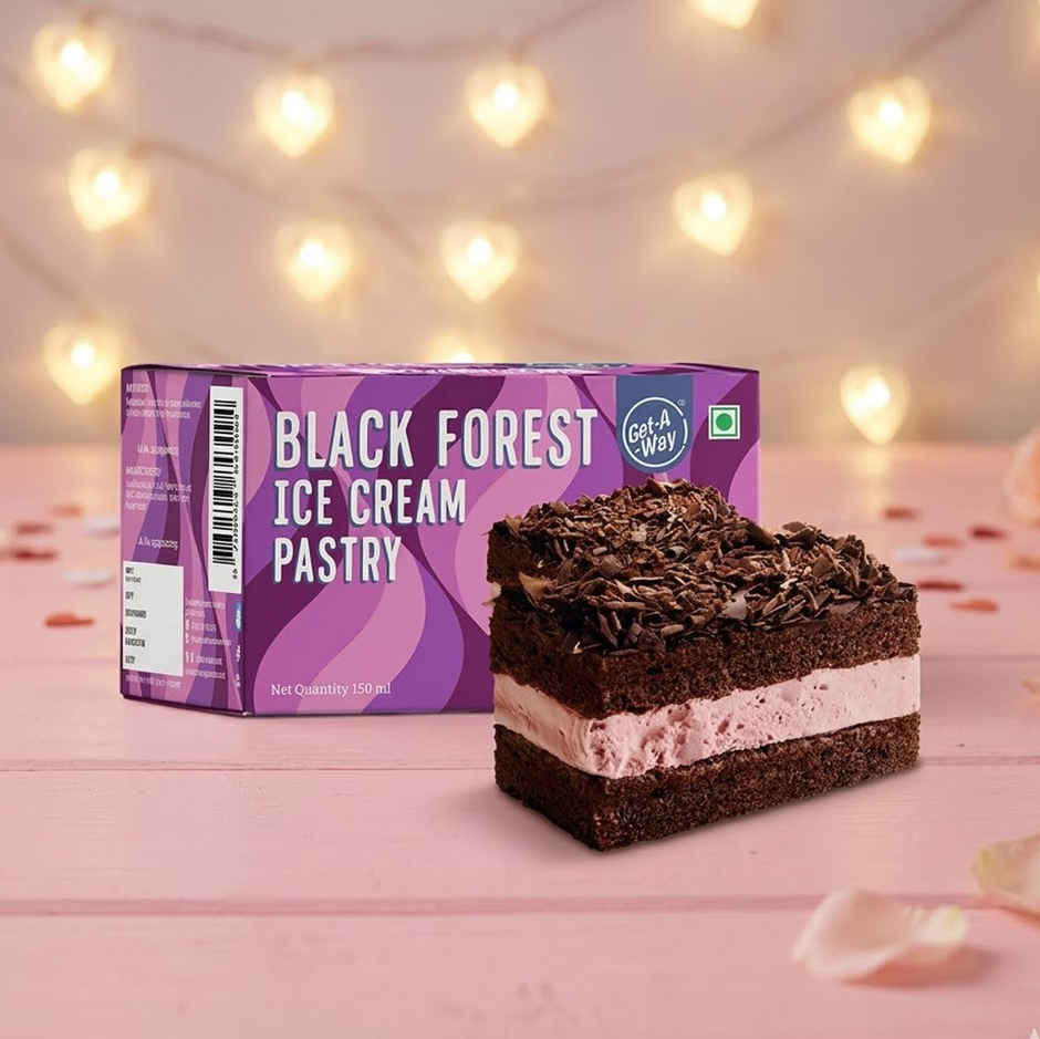 Get-A-Way Black Forest Ice Cream Pastry | Soft & Premium
