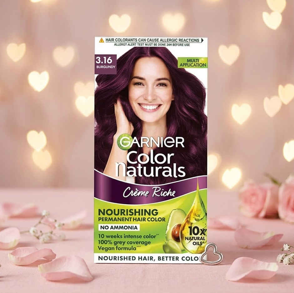 Garnier Color Naturals Long-Lasting Creme Hair Color | Burgundy - Shade 3.16