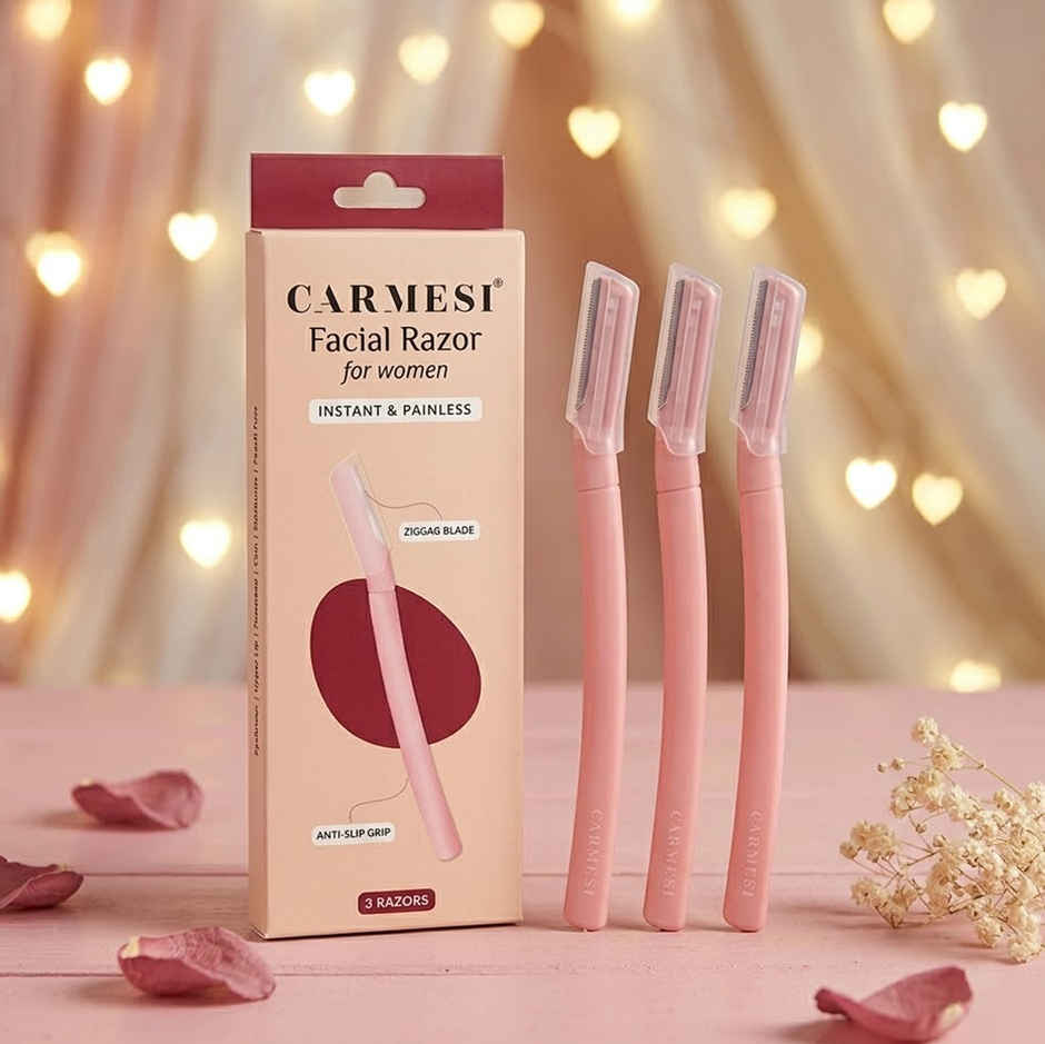 Carmesi Reusable Face Razor for Women Facial Hair | Instant & Painless Hair Removal