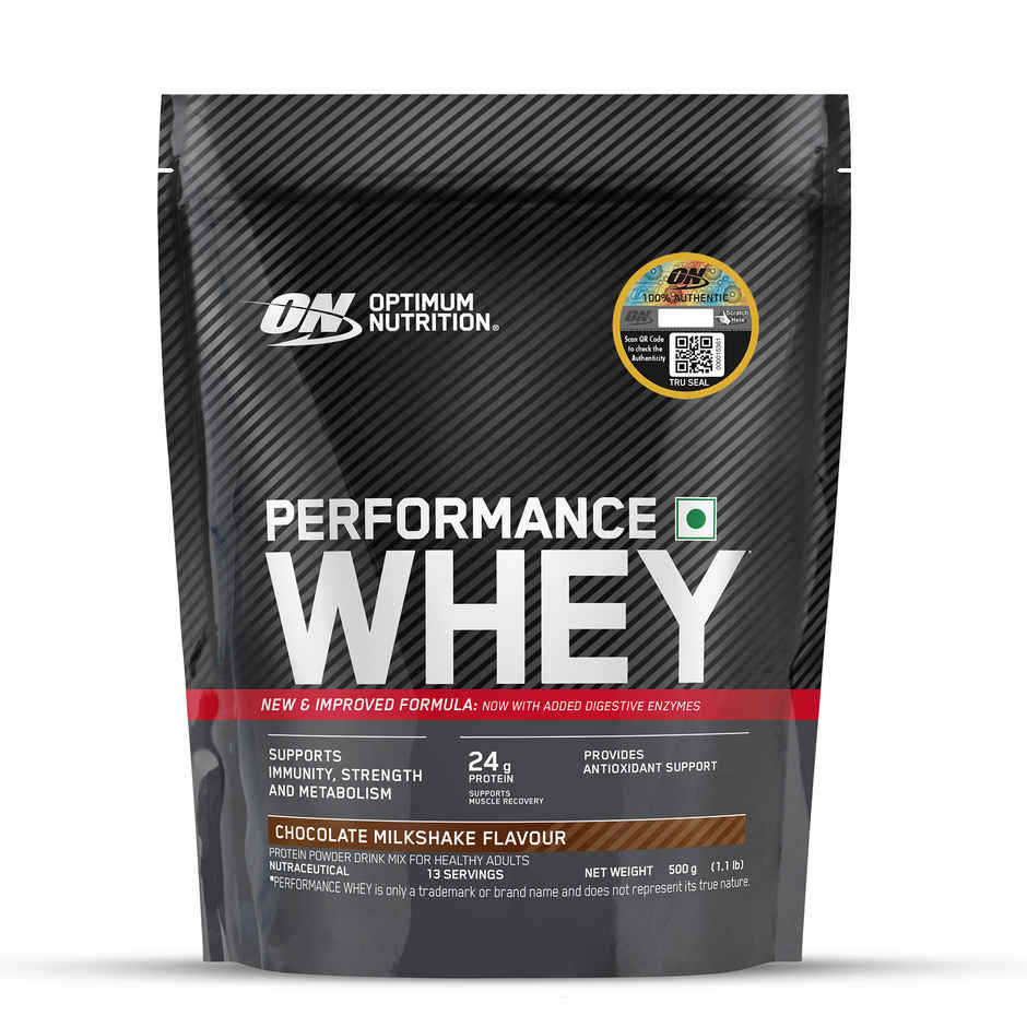 Optimum Nutrition Performance Whey Protein Powder | Chocolate Milkshake