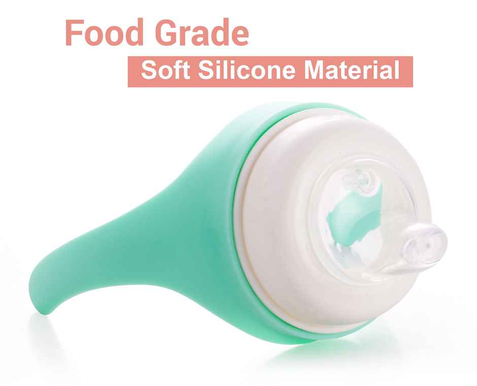 R for Rabbit Penguin Spout Sipper Cup Bottle Green