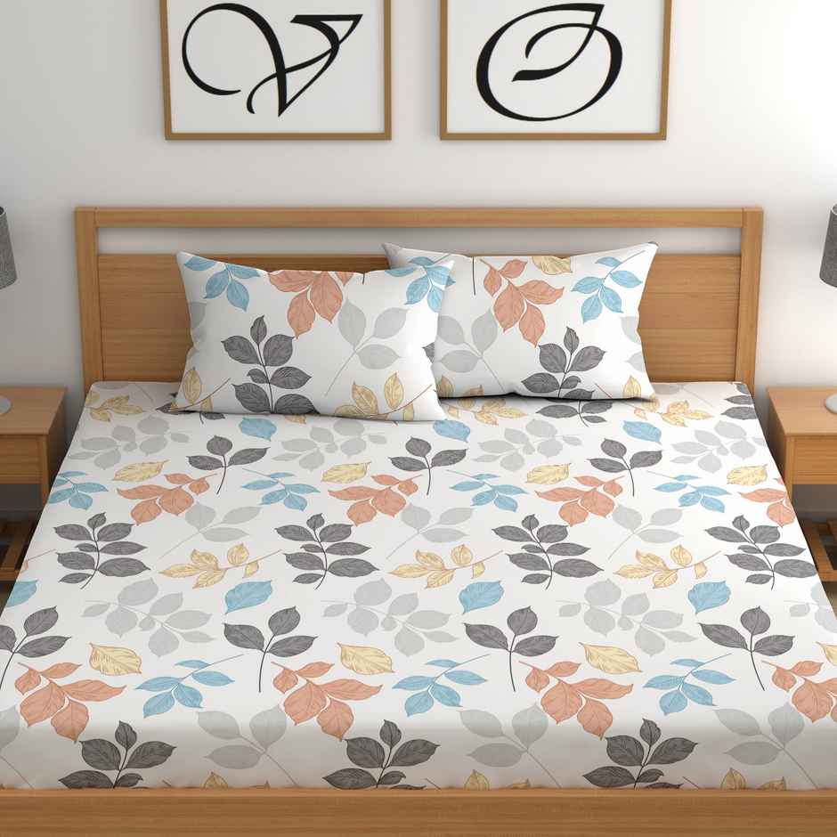 CHHAVI INDIA King Size Bedsheet With 2 Pillow Covers | Design Kb1709