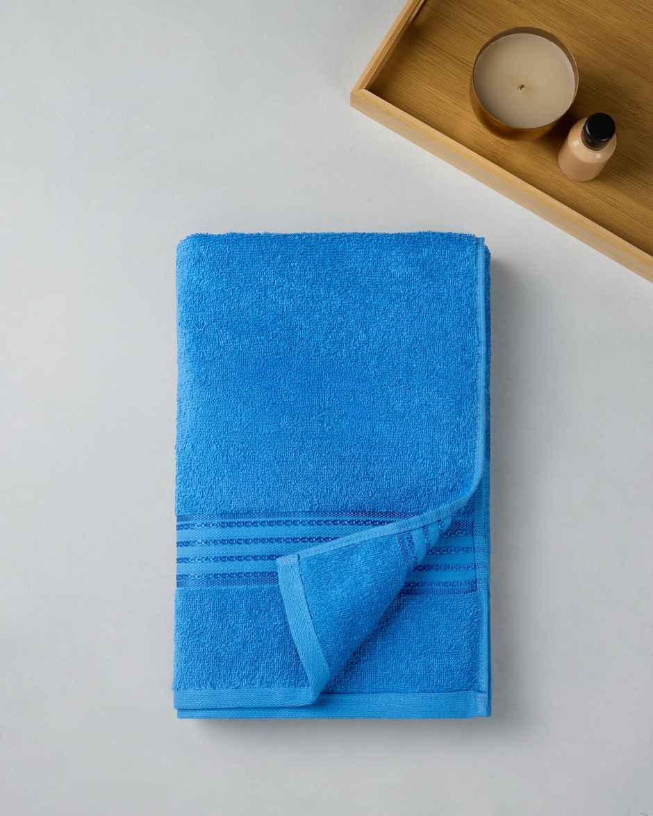 Himeya Quick Dry 380 GSM Cotton Bath Towel | Iris Blue