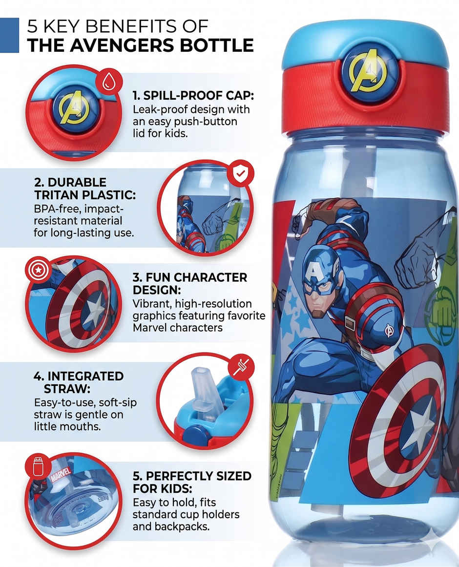 Striders Active Canteen Avengers Seven Wonders | 510 ml