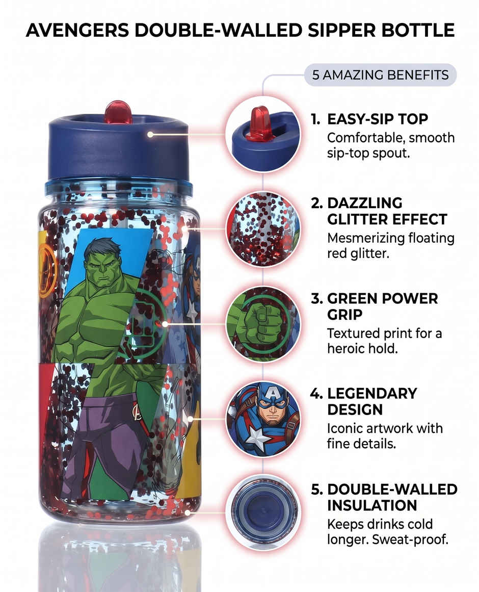 Striders Dw Small Sprinkle Bottle Avengers Seven Wonders | 330 ml