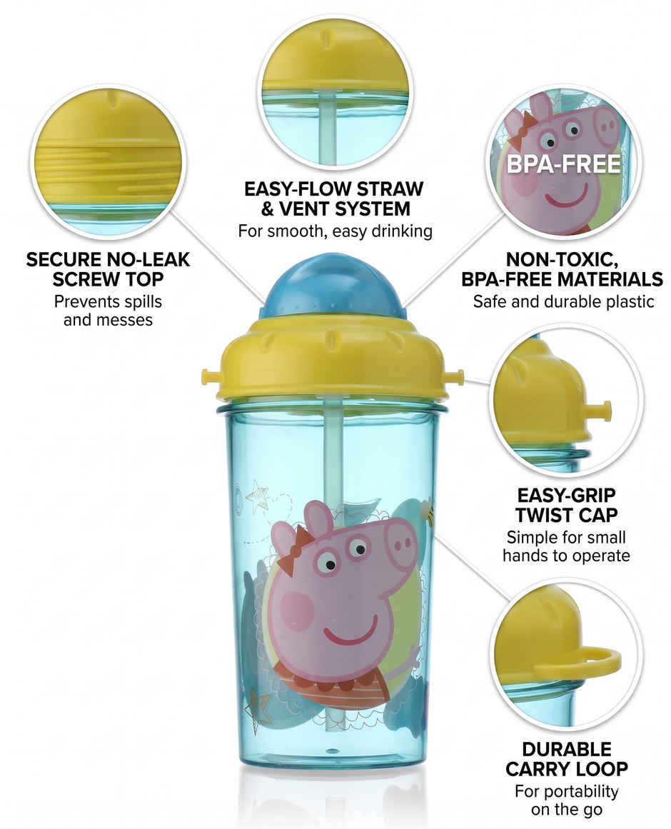 Striders Single Wall Canteen Peppa Pig More | 465 ml