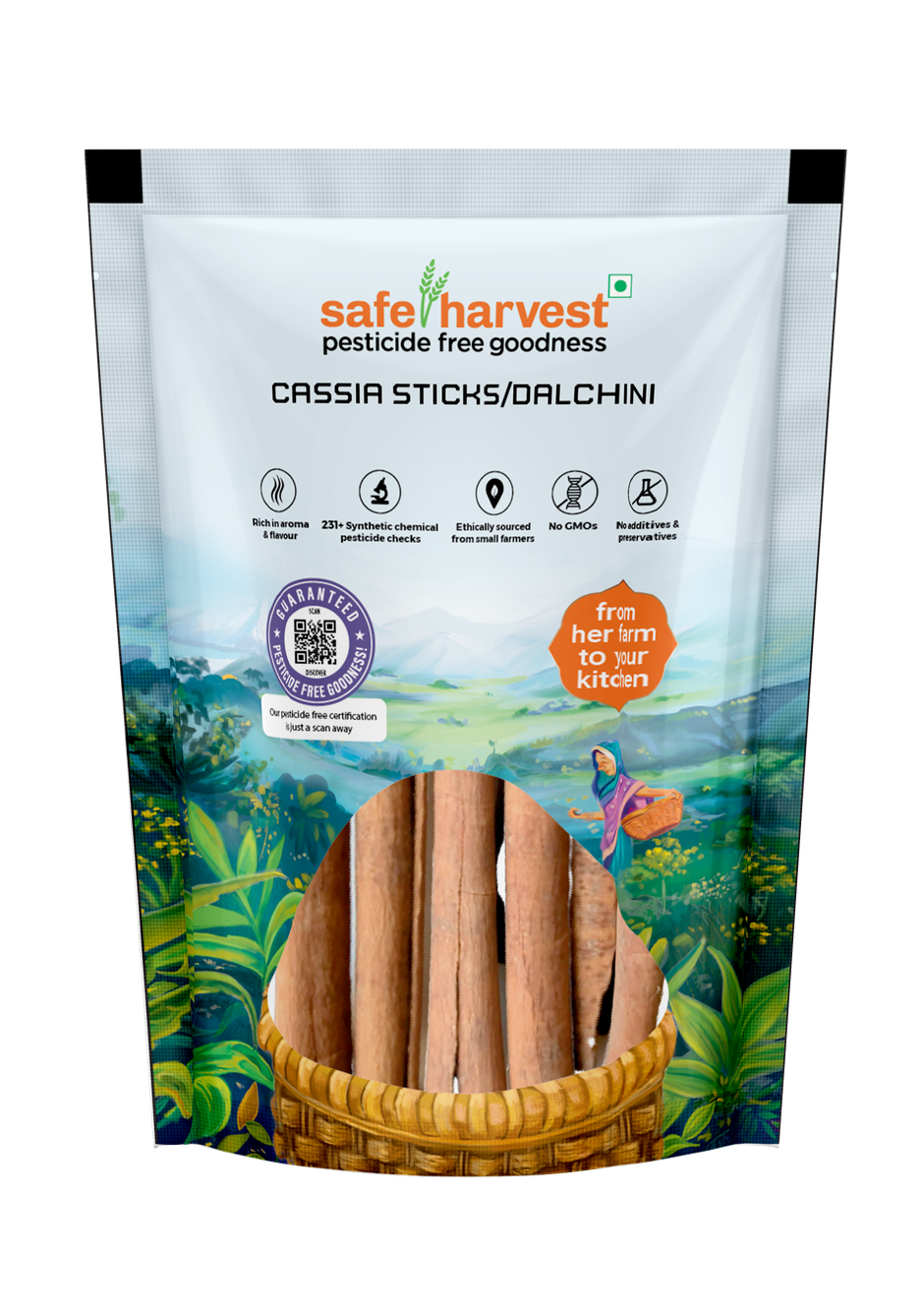Safe Harvest Pesticide - Free Cassia Sticks (Dalchini)