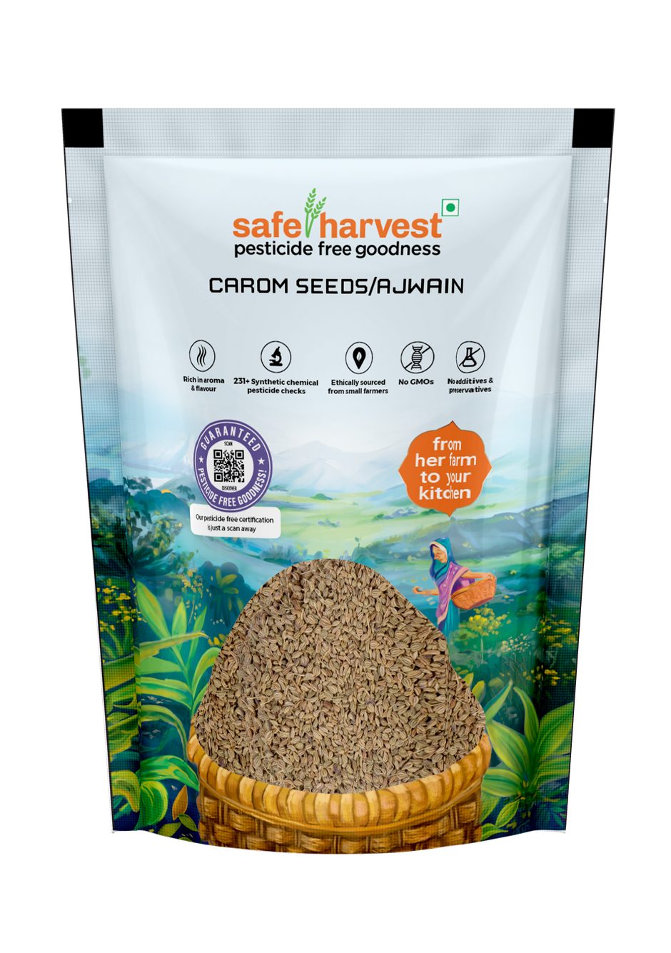 Safe Harvest Pesticide - Free Carom Seeds (Ajwain)