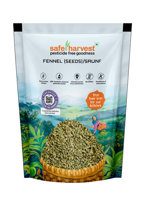 Safe Harvest Pesticide - Free Fennel (Seeds)(Saunf)