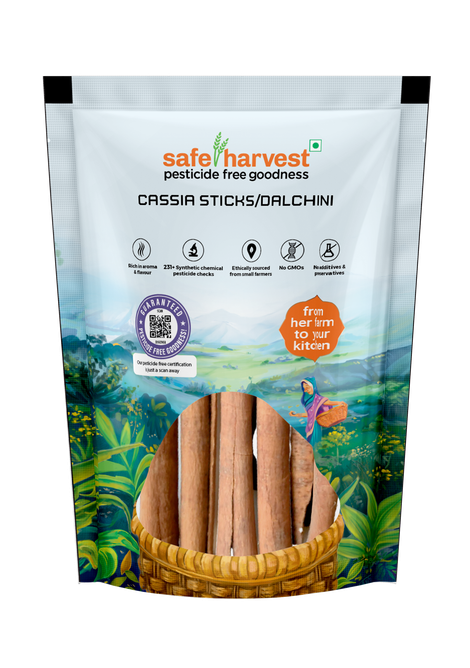 Safe Harvest Pesticide - Free Cassia Sticks (Dalchini)