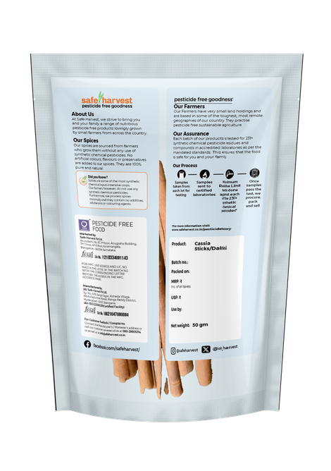 Safe Harvest Pesticide - Free Cassia Sticks (Dalchini)