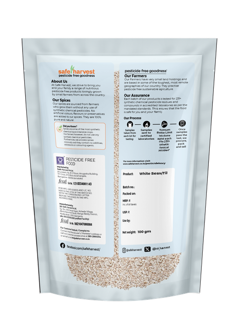 Safe Harvest Pesticide - Free White Sesame | Til