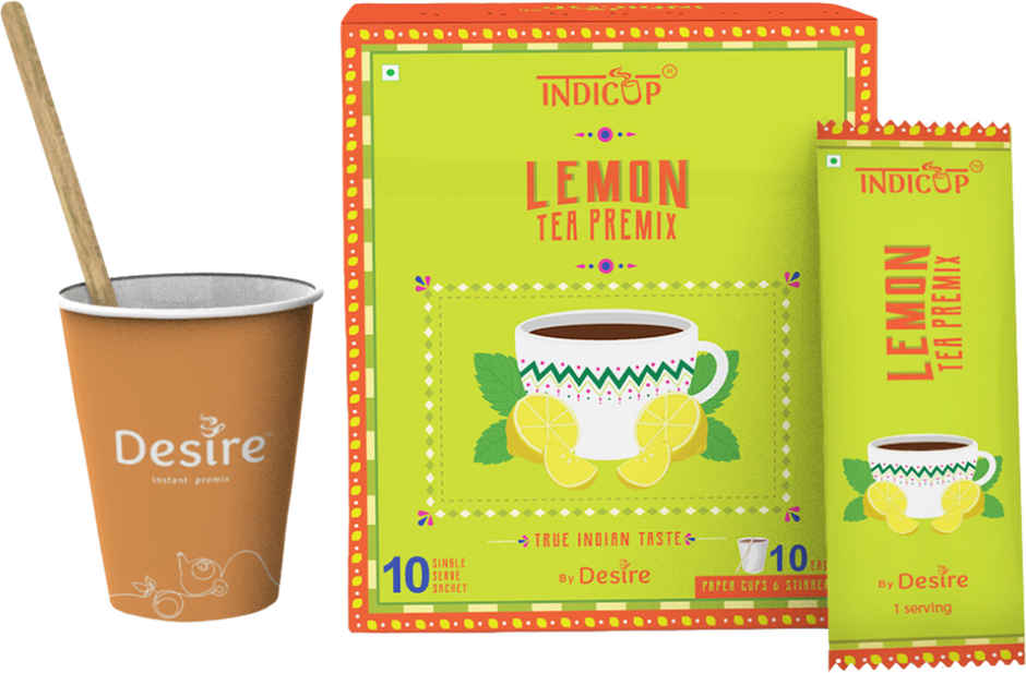 Indicup Lemon Tea Premix Instant Black Tea