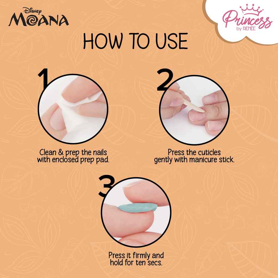 RENEE Disney Moana's Island Magic Stick On Nails