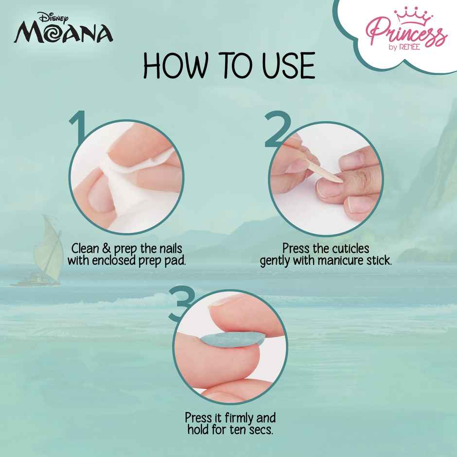 RENEE Disney Moana's Island Adventures Stick On Nails