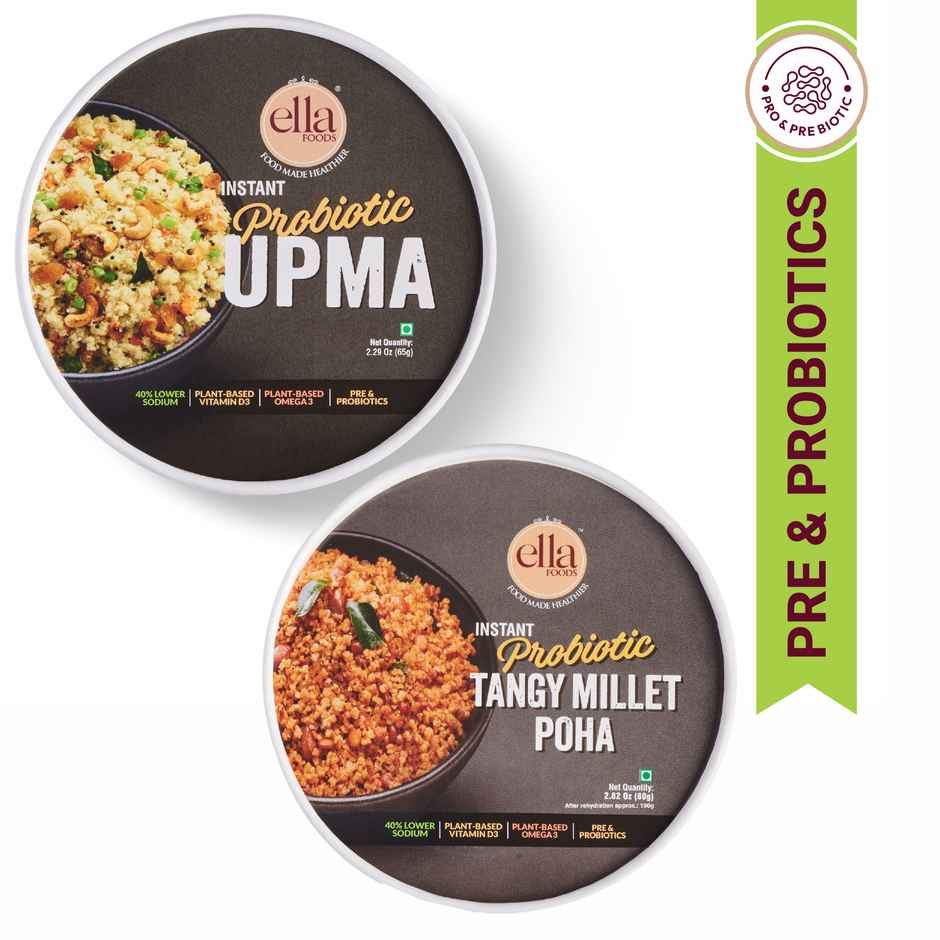 Ella Foods Instant Upma & Tangy Millet Poha