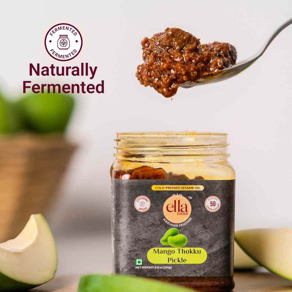Ella Foods Mango Pickle Low Sodium