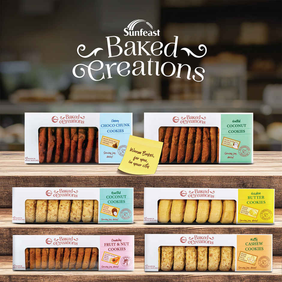 Grated Coconut Cookies by Sunfeast Baked Creations