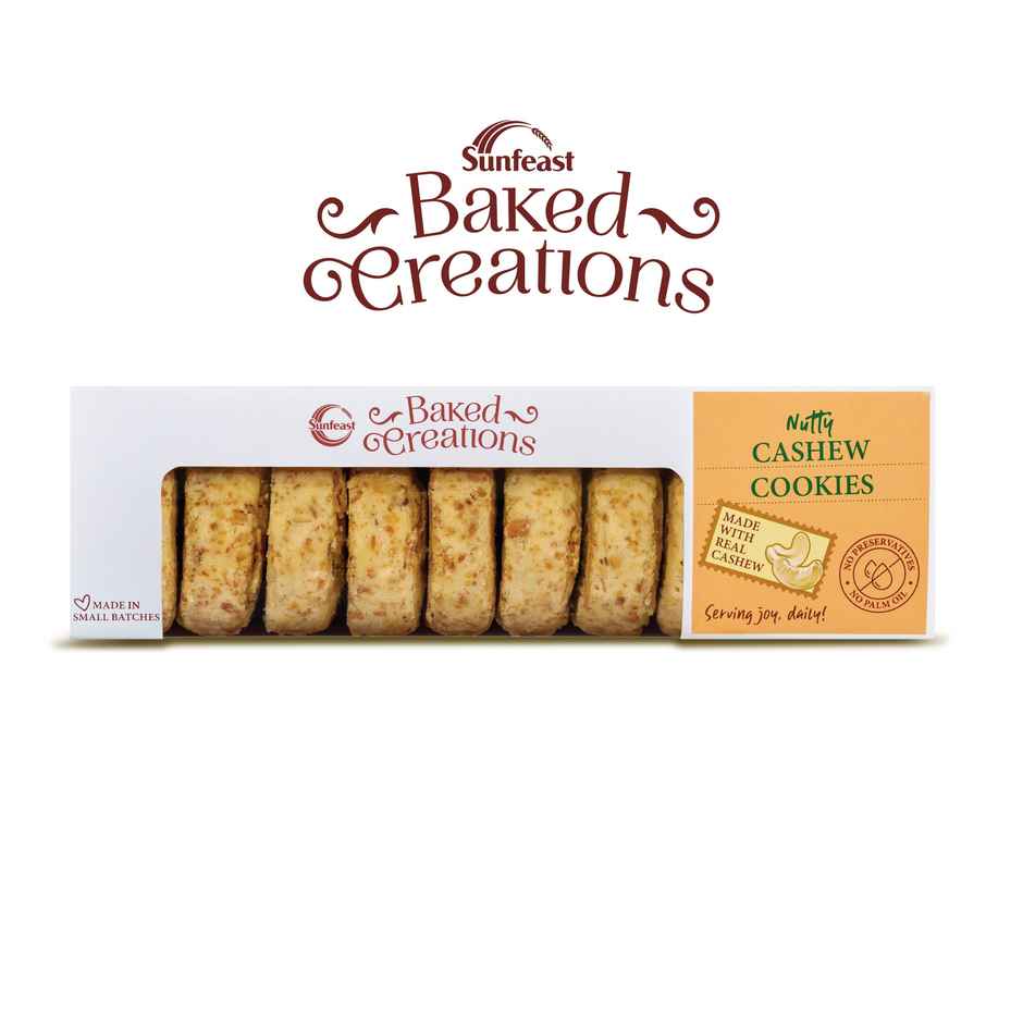 Nutty Cashew Cookies By Sunfeast Baked Creations