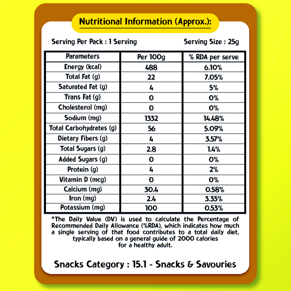 Snackadum Jowar Crisps | Rustic Spice