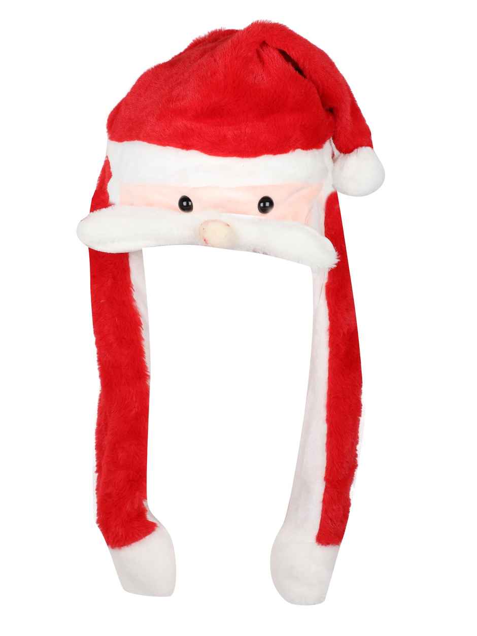 Fabseasons Santa Caps for Kids (5+ Years) | Plush Fabric, Ideal for Christmas Parties, Red