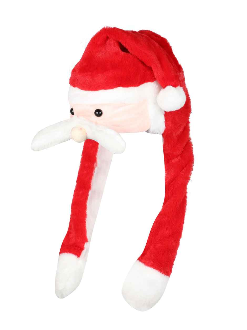 Fabseasons Santa Caps for Kids (5+ Years) | Plush Fabric, Ideal for Christmas Parties, Red