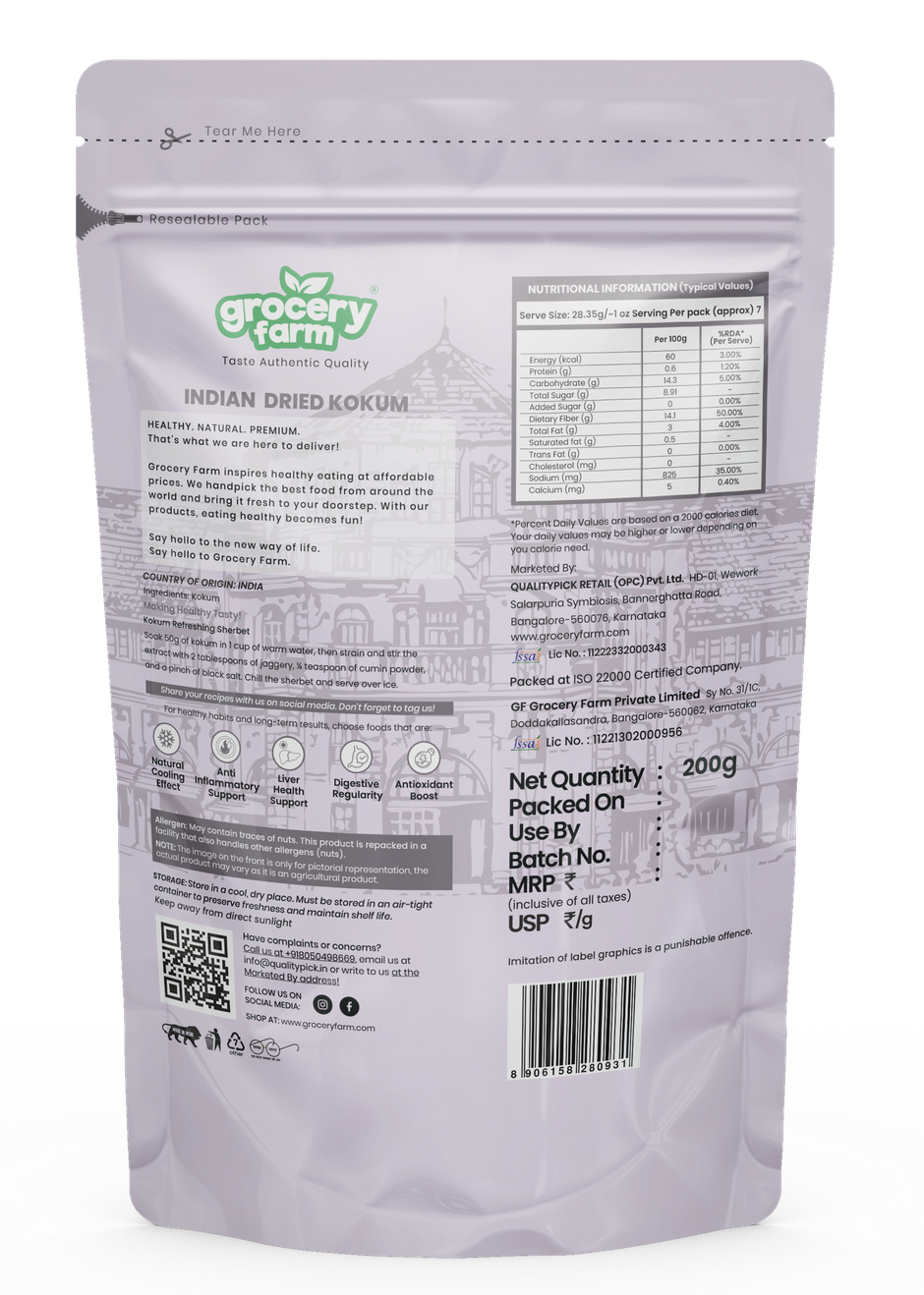 Grocery Farm Indian Dried Kokum 200 gm